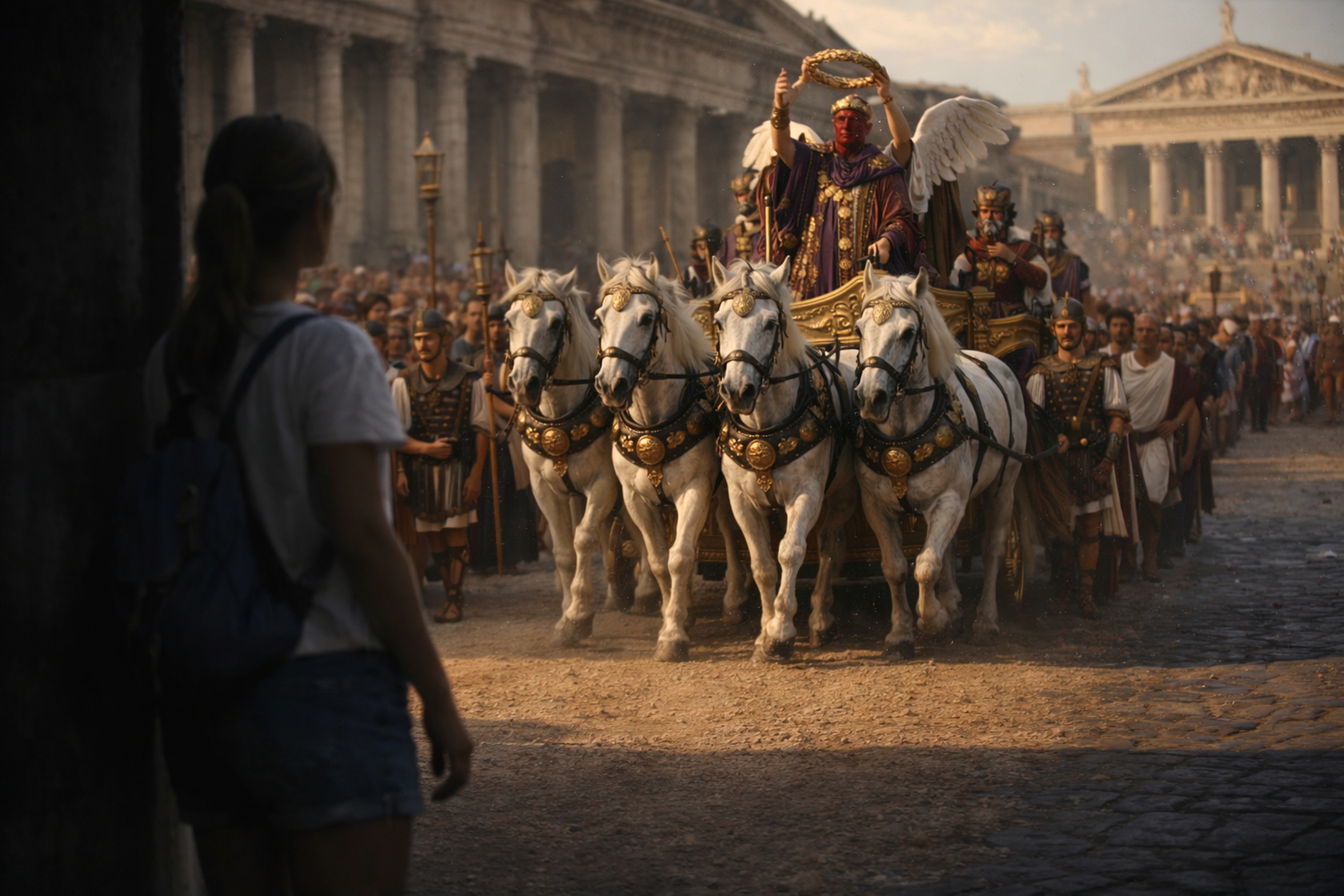 Triumphzug auf der Via Sacra